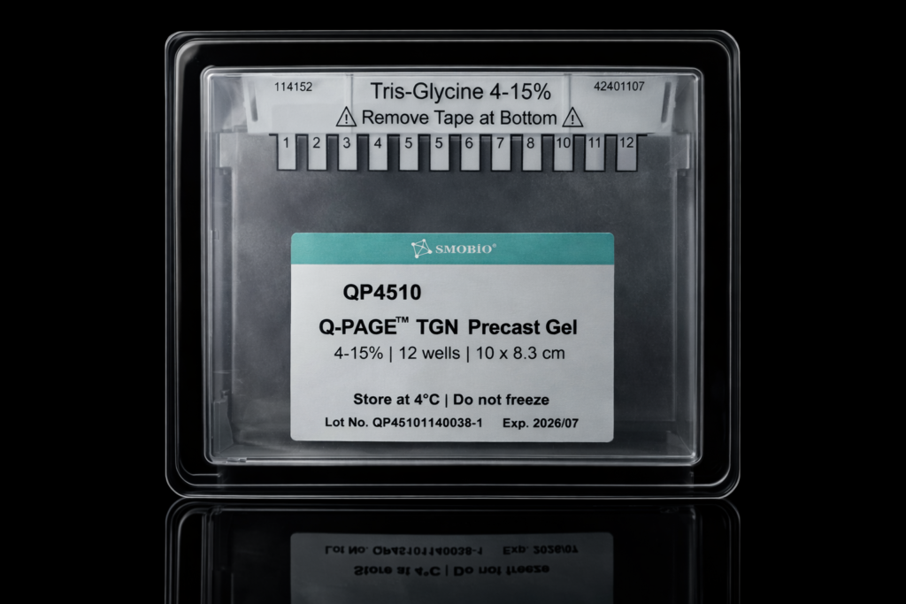 Q-PAGE™ TGN Precast Gel, Mini 12 wells, 4–15%（10片/盒）